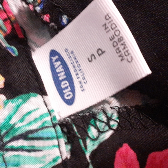 Old Navy Patterned Floral Tropicsl Sleeveless Dress,Small - Picture 2 of 4